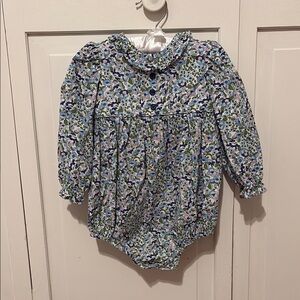 Floral Little English Romper